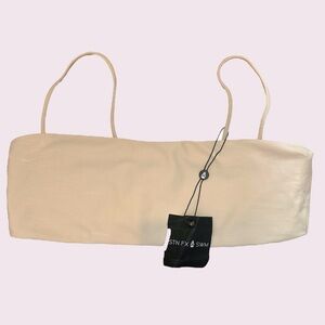 NWT stone fox swim bliss top - toast